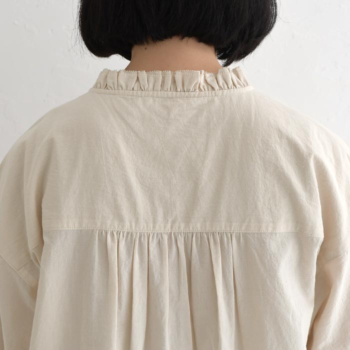 新作早割P5倍 ブラウス シャツ コットン ピコカット ダブルフリル 綿100％ 大きいサイズ 春 秋 30代 40代 50代 26SS0219, | earth_eco_loco | 18