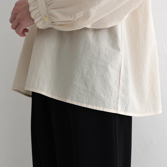 新作早割P5倍 ブラウス シャツ コットン ピコカット ダブルフリル 綿100％ 大きいサイズ 春 秋 30代 40代 50代 26SS0219, | earth_eco_loco | 21