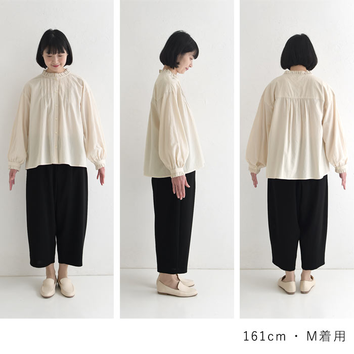 新作早割P5倍 ブラウス シャツ コットン ピコカット ダブルフリル 綿100％ 大きいサイズ 春 秋 30代 40代 50代 26SS0219, | earth_eco_loco | 22