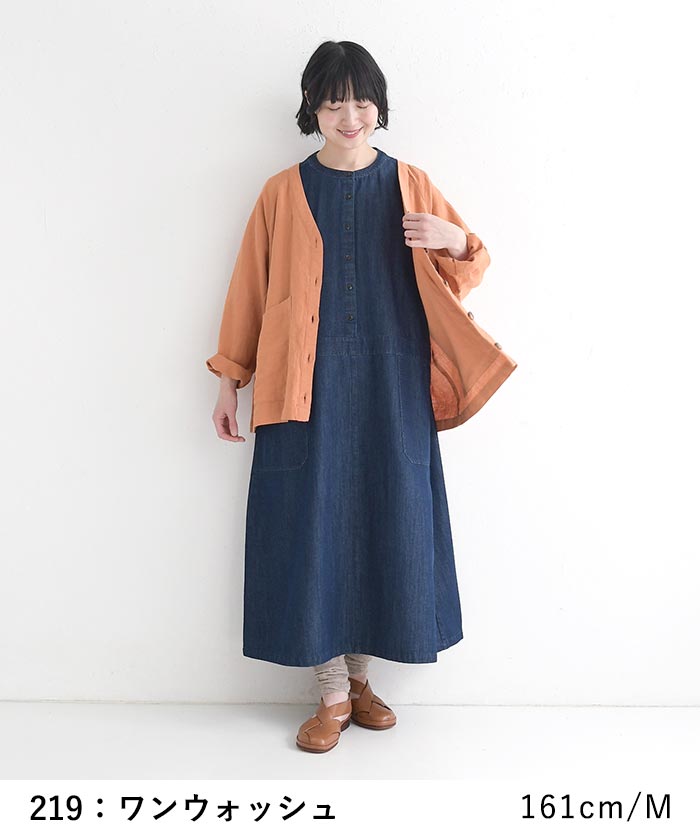 earth_eco_loco ジャンパースカート 6ozデニム 春 夏 30代 40代 50代