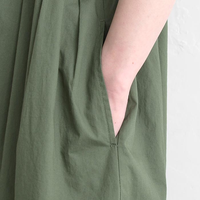 ワンピース オープンカラー 綿コーマポプリン 綿100% earth_eco_loco 春 夏 30代 40代 50代 26SS0522, | earth_eco_loco | 20