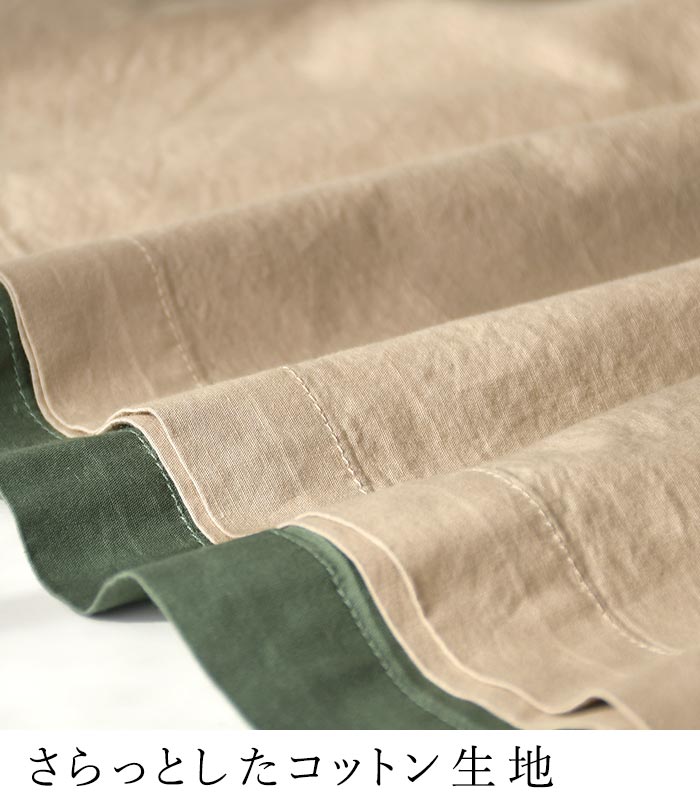 ワンピース オープンカラー 綿コーマポプリン 綿100% earth_eco_loco 春 夏 30代 40代 50代 26SS0522, | earth_eco_loco | 07