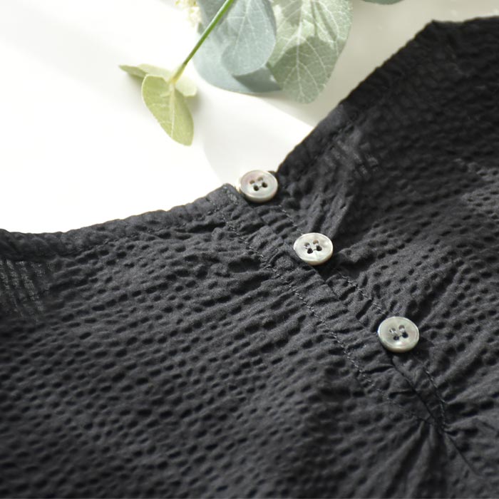 ワンピース 旅行にもシワ気にならない コットンサッカー earth_eco_loco 春 夏 30代 40代 50代 26SS0403, | earth_eco_loco | 15