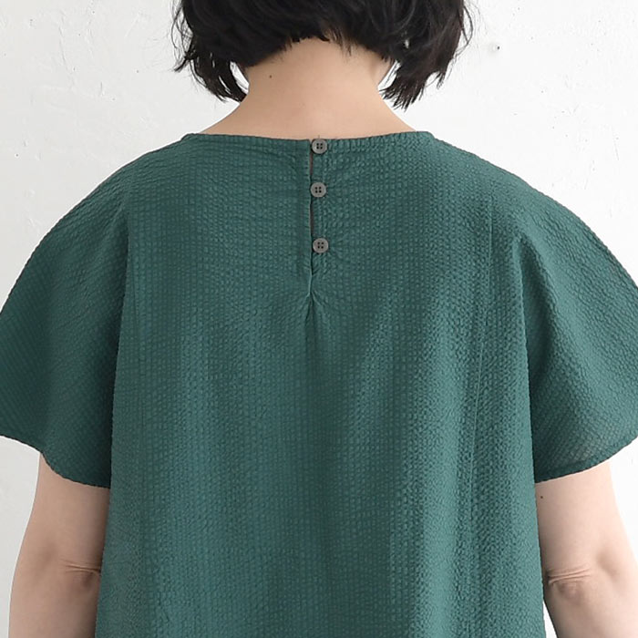 ワンピース 旅行にもシワ気にならない コットンサッカー earth_eco_loco 春 夏 30代 40代 50代 26SS0403, | earth_eco_loco | 17