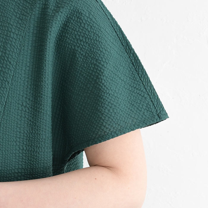 ワンピース 旅行にもシワ気にならない コットンサッカー earth_eco_loco 春 夏 30代 40代 50代 26SS0403, | earth_eco_loco | 19