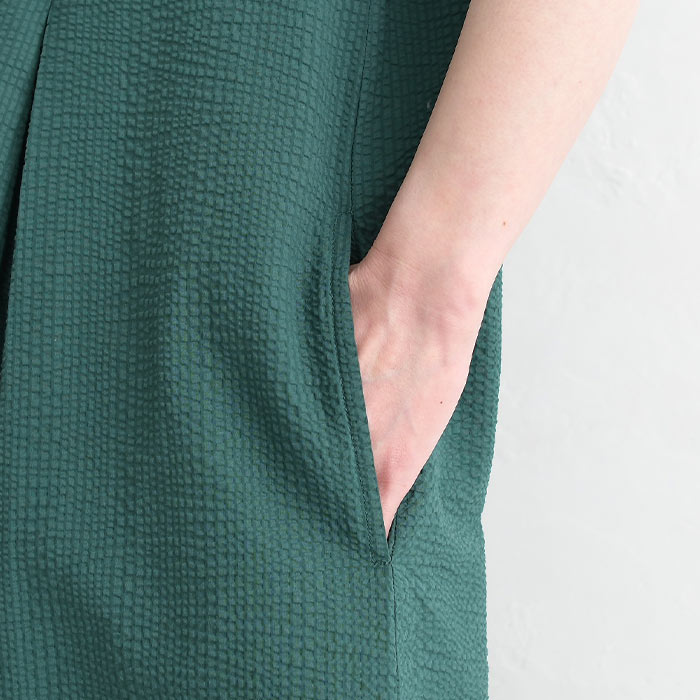 ワンピース 旅行にもシワ気にならない コットンサッカー earth_eco_loco 春 夏 30代 40代 50代 26SS0403, | earth_eco_loco | 20