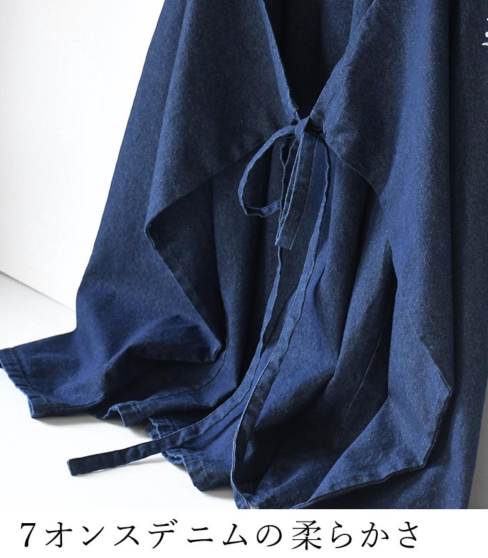 新作早割P5倍 エプロンワンピース 7ozデニム ジャンパースカート 綿100％ earth_eco_loco 春 夏 30代 40代 50代 26SS0306, | earth_eco_loco | 06