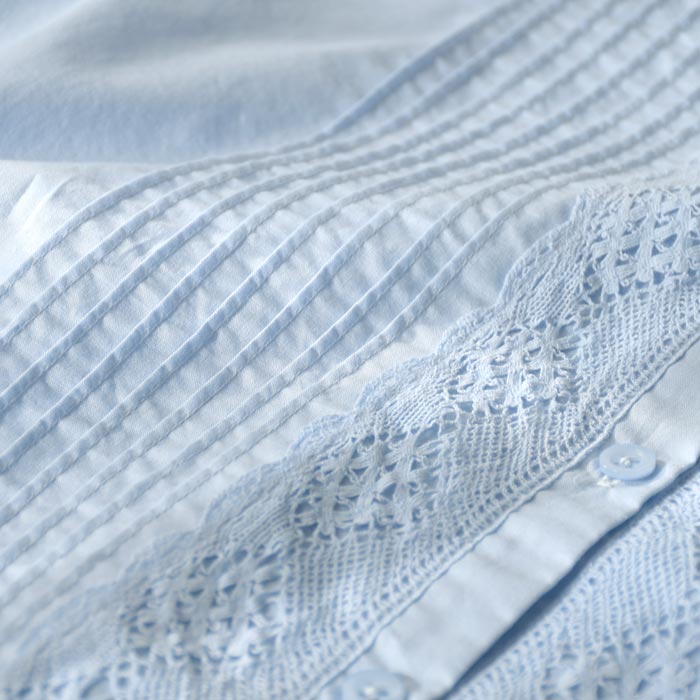 小鳥レースの ピンタックブラウス 綿100% earth_eco_loco 春 夏 30代 40代 50代 26SS0410, | earth_eco_loco | 16