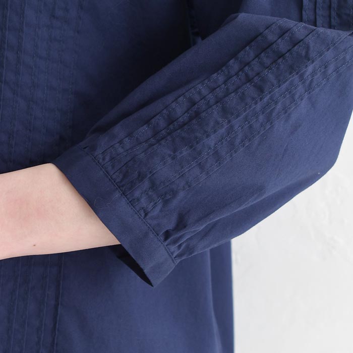 小鳥レースの ピンタックブラウス 綿100% earth_eco_loco 春 夏 30代 40代 50代 26SS0410, | earth_eco_loco | 20