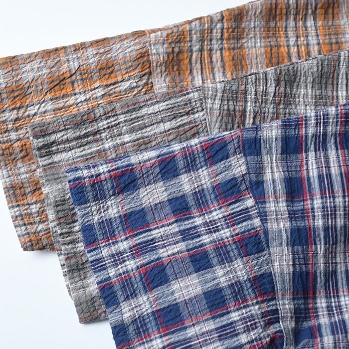 メール便送料無料ブラウス ワッシャーコットン チェック シャツ  夏 春 30代 40代 50代 26SS0424, | earth_eco_loco | 16