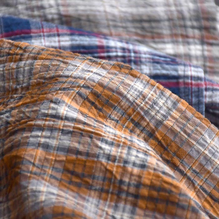 メール便送料無料ブラウス ワッシャーコットン チェック シャツ  夏 春 30代 40代 50代 26SS0424, | earth_eco_loco | 11