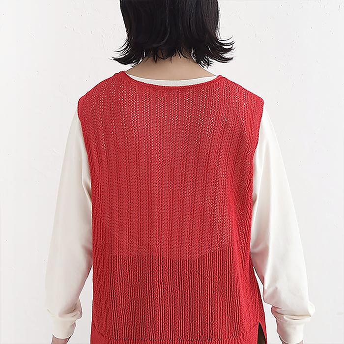 早割10％OFFクーポン ベスト 麻ライクギマコットン earth_eco_loco  秋 30代 40代 50代 26AW0821, | earth_eco_loco | 18