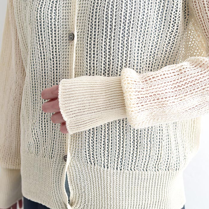 早割10％OFFクーポン カーディガン 麻ライクギマコットン earth_eco_loco  秋 30代 40代 50代 26AW0821, | earth_eco_loco | 20