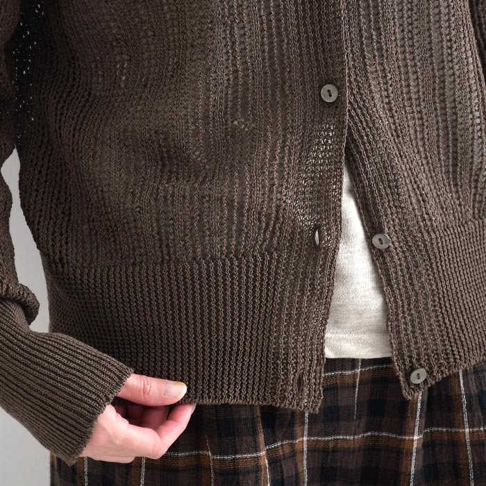 早割10％OFFクーポン カーディガン 麻ライクギマコットン earth_eco_loco  秋 30代 40代 50代 26AW0821, | earth_eco_loco | 11
