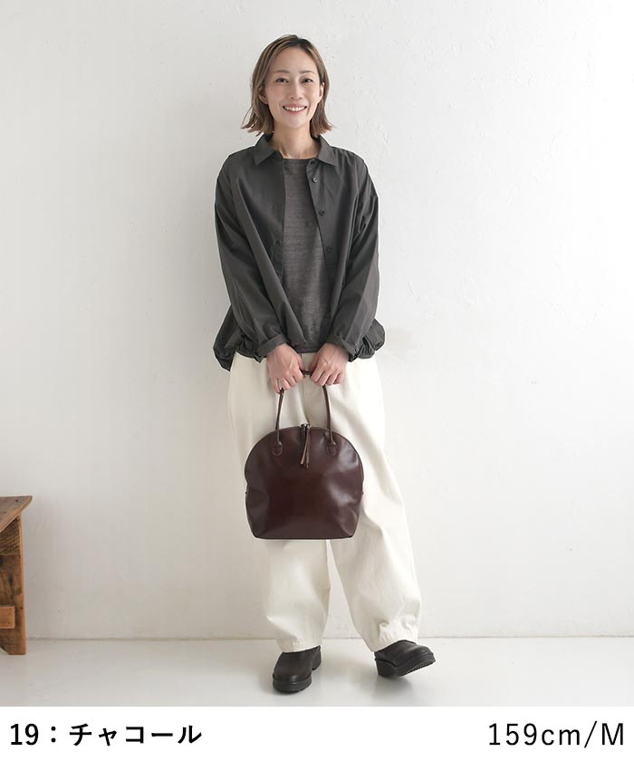 ブラウス 裾バルーン 高密度コットン 綿100％ earth_eco_loco  秋 30代 40代 50代 26AW0904, | earth_eco_loco | 13