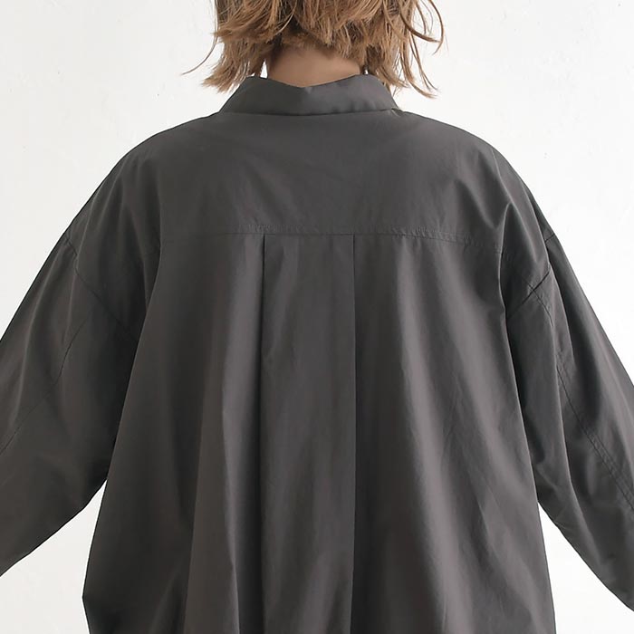 ブラウス 裾バルーン 高密度コットン 綿100％ earth_eco_loco  秋 30代 40代 50代 26AW0904, | earth_eco_loco | 15