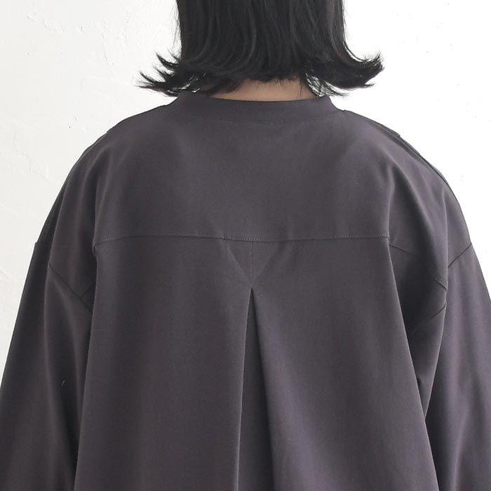 シャツ仕立ての綺麗見えカットソー ストレッチコットン earth_eco_loco  レディース 秋 冬 26AW0910, | earth_eco_loco | 18