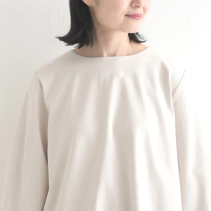 ふんわり袖の装いカットソー ストレッチコットン earth_eco_loco  レディース 秋 冬 26AW0910, | earth_eco_loco | 17