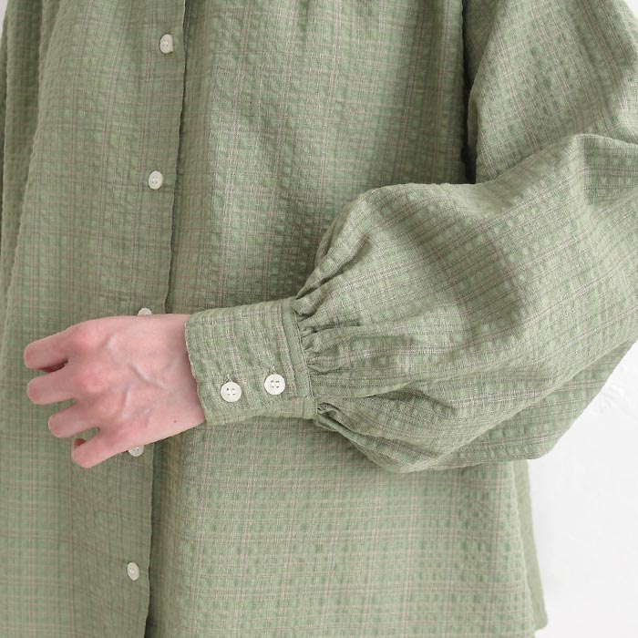 早割10％OFFクーポン ブラウス 綿レーヨンリップル earth_eco_loco  秋冬 30代 40代 50代 26AW0821, | earth_eco_loco | 17