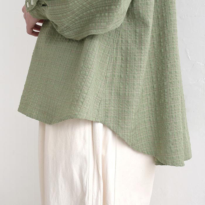 早割10％OFFクーポン ブラウス 綿レーヨンリップル earth_eco_loco  秋冬 30代 40代 50代 26AW0821, | earth_eco_loco | 18