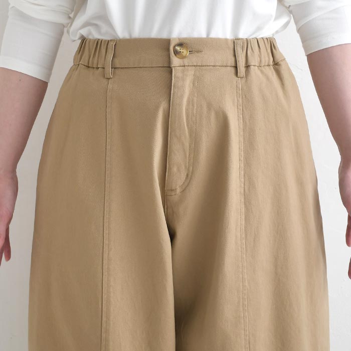 バレルワイドパンツ コットン ストレッチ earth_eco_loco まるっと1年パンツ 秋冬 30代 40代 50代 26AW0904, | earth_eco_loco | 22