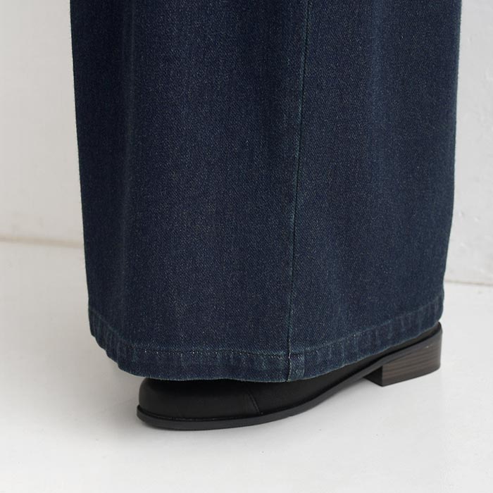 ワイドフレアパンツ ニットデニム earth_eco_loco  秋 冬 26AW0918, | earth_eco_loco | 18