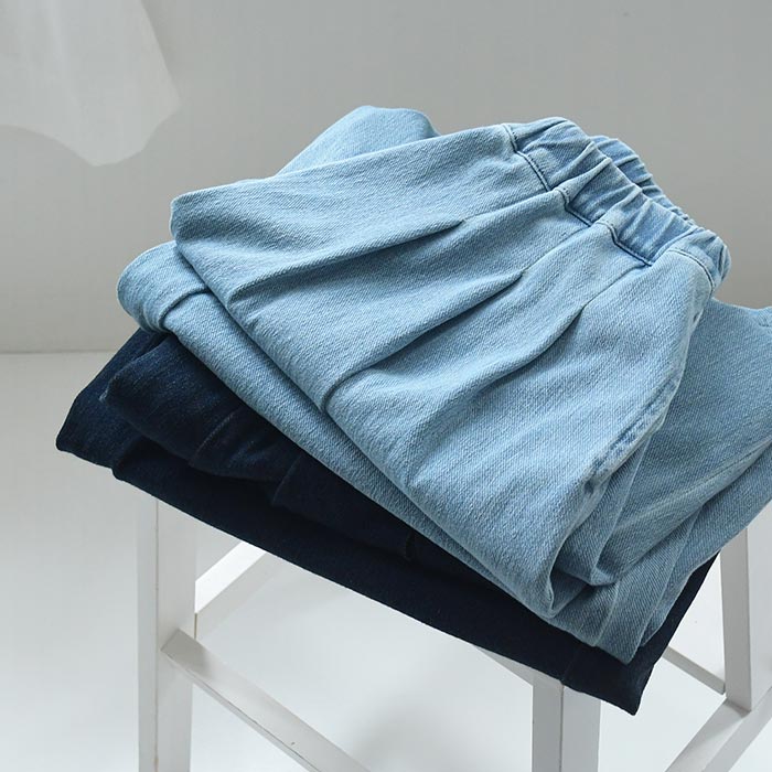 ワイドフレアパンツ ニットデニム earth_eco_loco  秋 冬 26AW0918, | earth_eco_loco | 08