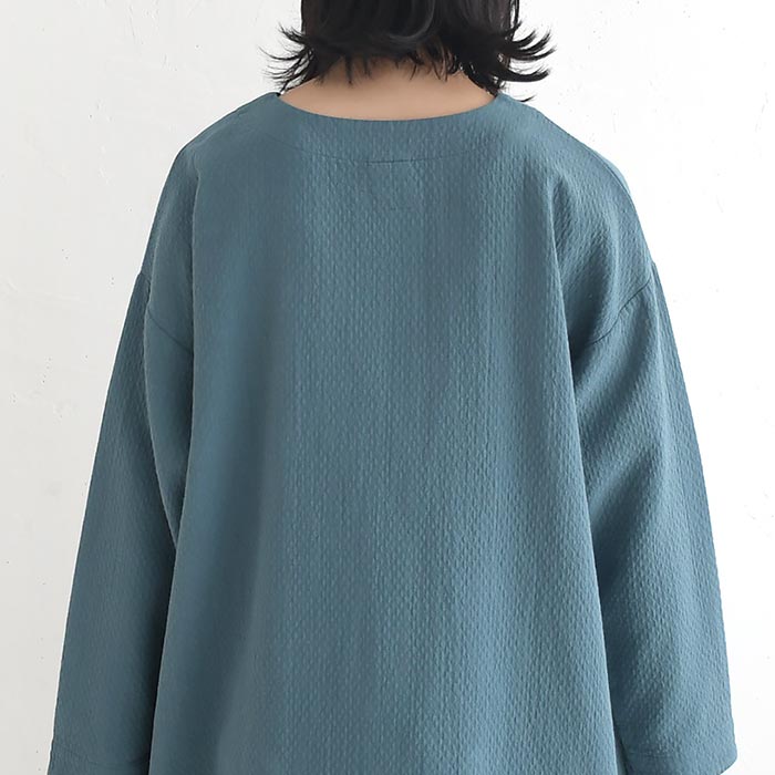 チュニックワンピース 接結ガーゼ コットンジャガード earth_eco_loco 秋冬 26AW1009, | earth_eco_loco | 15