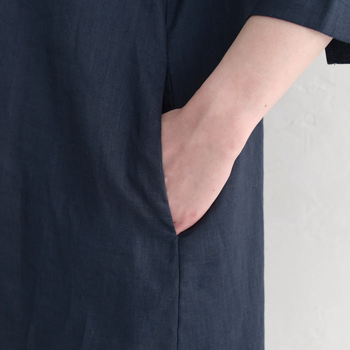 メール便送料無料 ワンピース ロング レディース リネン 麻100% エコロコ 25SS0411R, |  | 28