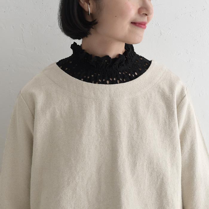 クルーネック プルオーバー レディース 起毛 ツイル 綿麻 25AW1107R, 爆買 | earth_eco_loco | 18