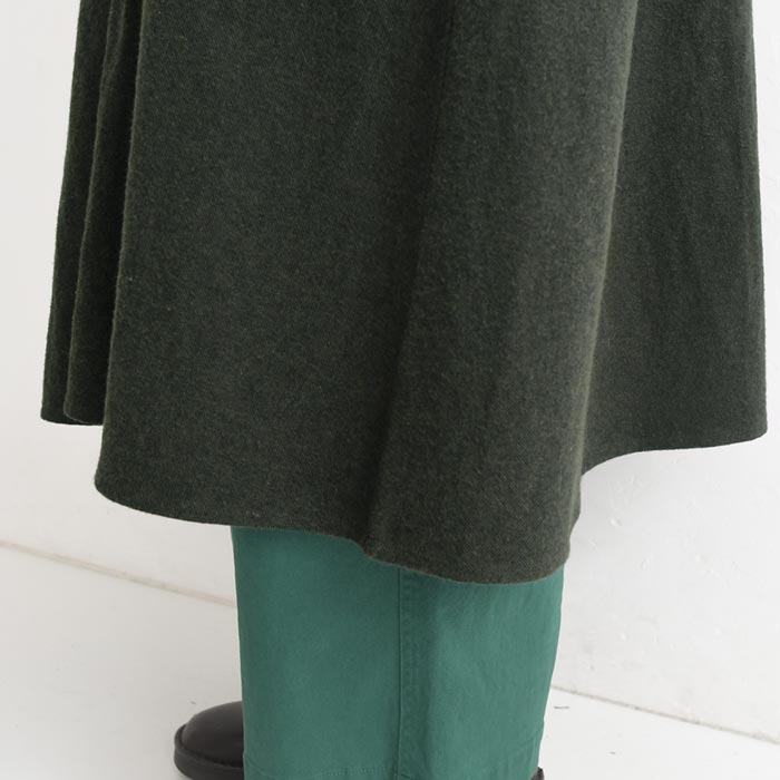 ワンピース ロング 起毛 リネンツイル チビ襟 綿 麻 25AW1107R, | earth_eco_loco | 21