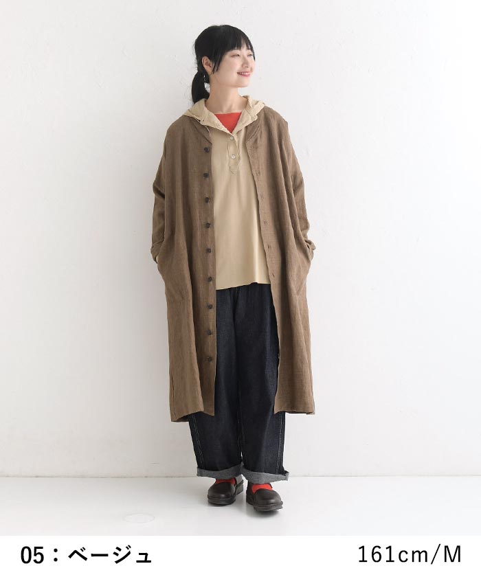 earth_eco_loco ブラウス レディース フード付き プルオーバー