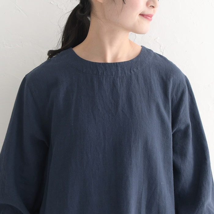 予約 M-L〜3L オリジナル 麻100％の割烹ワンピース 大きいサイズ 春 夏 30代 40代 50代 24SS0321,｜ecoloco｜24