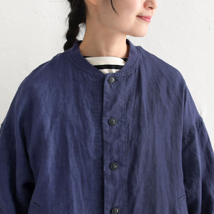 ブルゾン ライトアウター 秋 大きいサイズ 羽織り ゆったり ラフ 長袖 麻100％ 24AW0816, | earth_eco_loco | 16