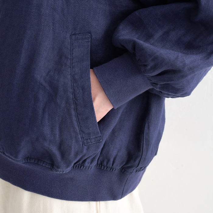 ブルゾン ライトアウター 秋 大きいサイズ 羽織り ゆったり ラフ 長袖 麻100％ 24AW0816, | earth_eco_loco | 19