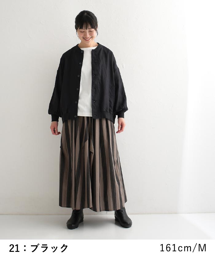 ブルゾン ライトアウター 秋 大きいサイズ 羽織り ゆったり ラフ 長袖 麻100％ 24AW0816, | earth_eco_loco | 11