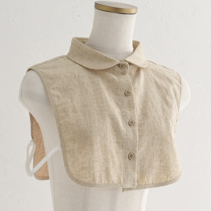 2点までメール便可 麻100％の付け襟 丸衿 フォーマルにも レディース 麻100％ 26SS0219R, 爆買 | earth_eco_loco | 19