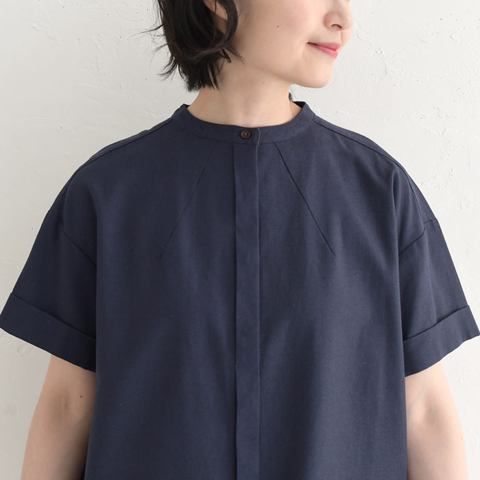 メール便送料無料 ブラウス 半袖 レディース 涼しい 綿麻 レディース 春夏 大きいサイズ 26SS0703R, | earth_eco_loco | 14