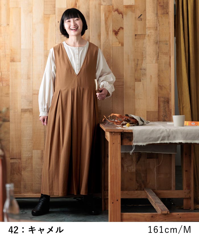 最大20％OFFクーポンあり ジャンスカワンピース レディース ジャンパースカート ロング ゆったり リネンコットン 綿 麻 25AW0822, 爆買 | earth_eco_loco | 03