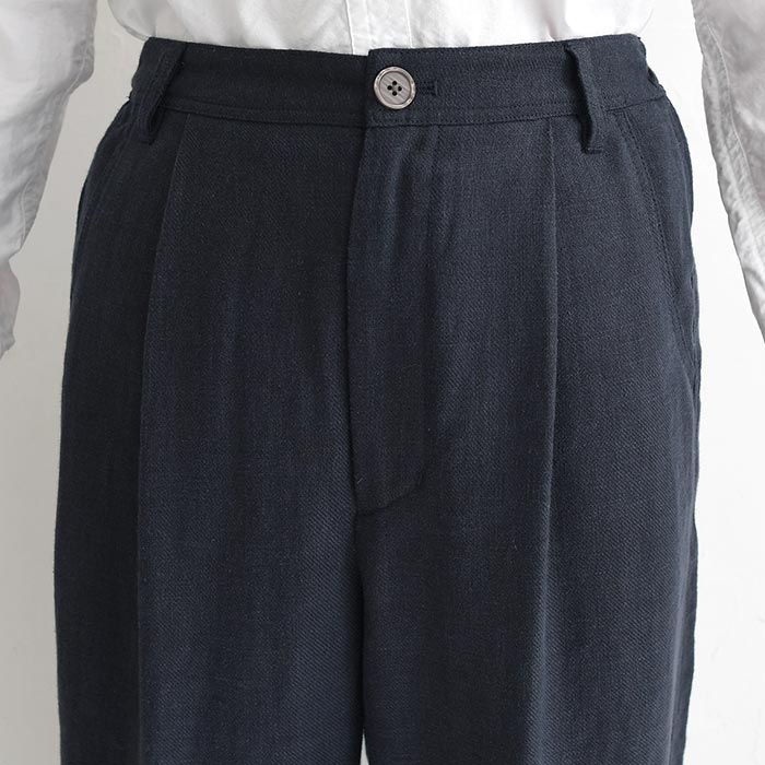 新作早割P5倍 ボールパンツ ワイドパンツ レディース 麻 リヨセル ツイル フロントジップ 春 夏 26SS0219, | earth_eco_loco | 17