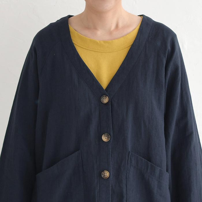 新作早割P5倍 カーディガンブラウス ラミー100％ 麻 earth_eco_loco 春夏 30代 40代 50代 26SS0306, | earth_eco_loco | 15