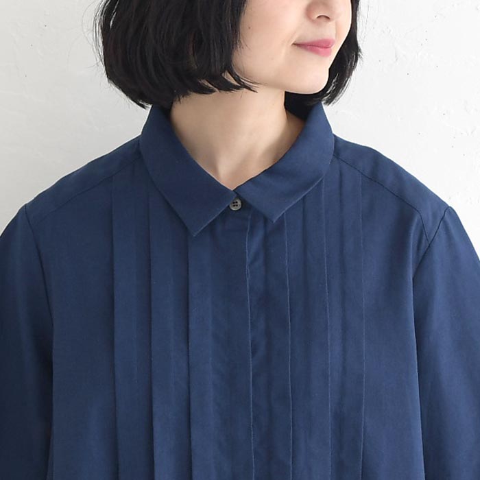 半袖ブラウスリネンコットン フロントタック 綿麻  レディース 春 夏 30代 40代 50代 26SS0417, | earth_eco_loco | 16