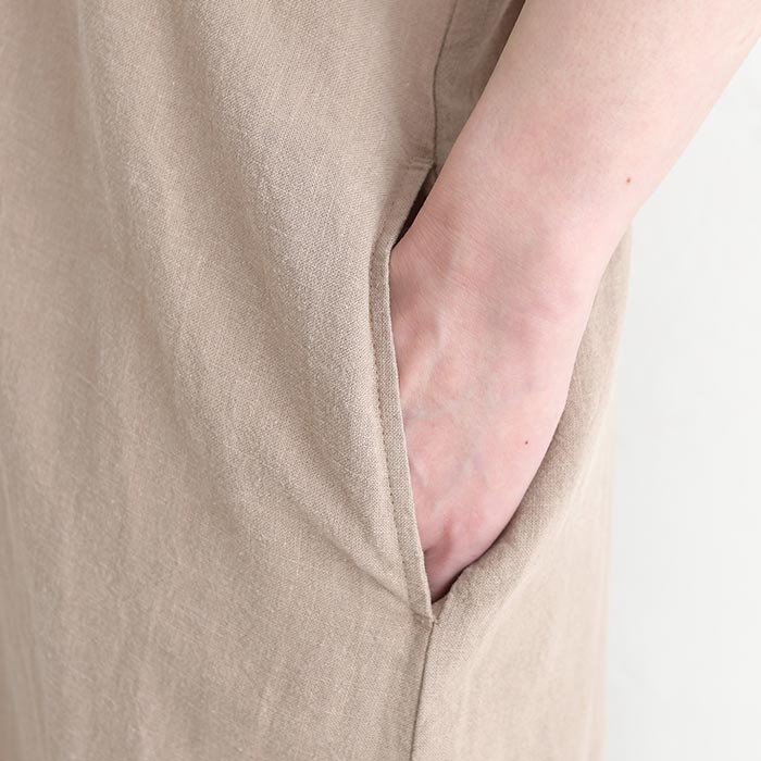 クーポンあり スキッパーワンピース 麻リヨセル 五分袖 earth_eco_loco 春 夏 30代 40代 50代 26SS0327, | earth_eco_loco | 21
