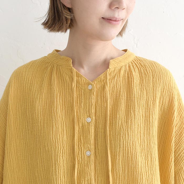 ブラウス 綿麻 リボン earth_eco_loco 春 夏 30代 40代 50代 26SS0403, | earth_eco_loco | 18