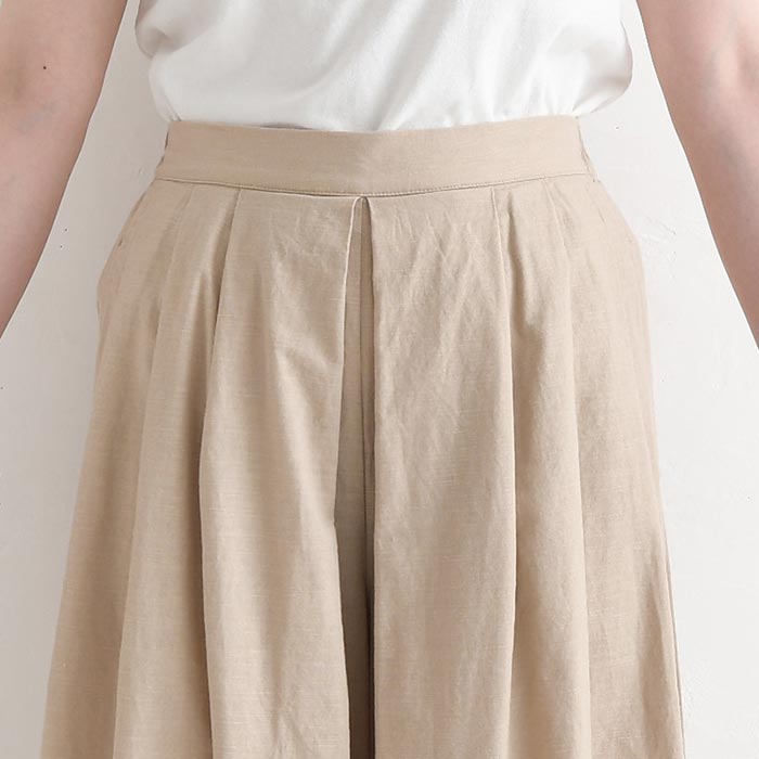 フレアパンツ カットワークレース 綿麻 ガウチョパンツ earth_eco_loco 夏 春 30代 40代 50代 26SS0604, | earth_eco_loco | 13