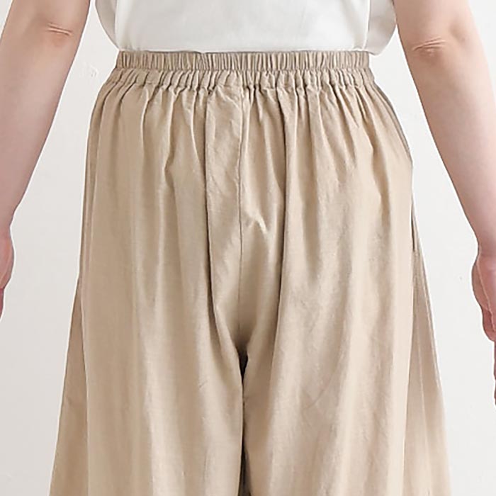 フレアパンツ カットワークレース 綿麻 ガウチョパンツ earth_eco_loco 夏 春 30代 40代 50代 26SS0604, | earth_eco_loco | 14