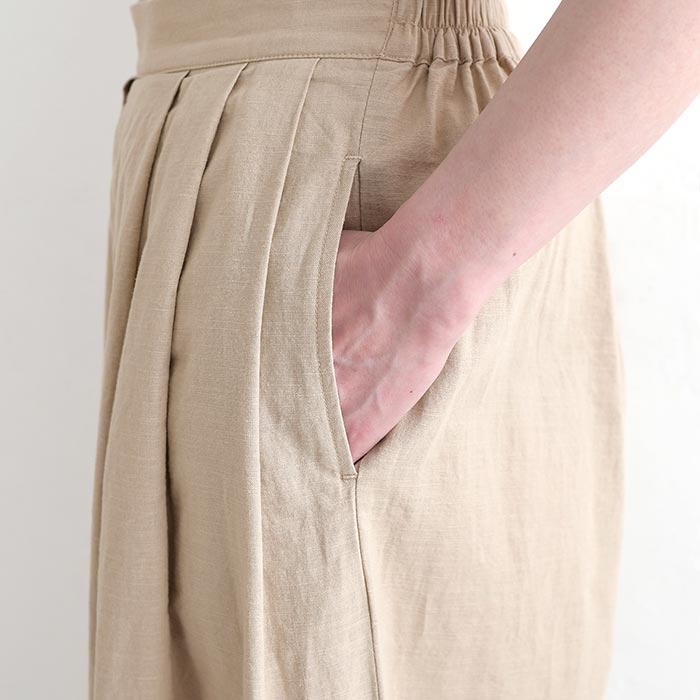 フレアパンツ カットワークレース 綿麻 ガウチョパンツ earth_eco_loco 夏 春 30代 40代 50代 26SS0604, | earth_eco_loco | 15