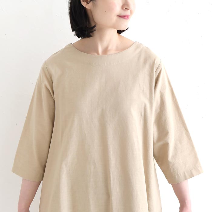 チュニックワンピース カットワークレース 綿麻 earth_eco_loco 夏 春 30代 40代 50代 26SS0604, | earth_eco_loco | 13