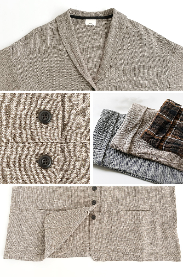 早割10％OFFクーポン ジャケット 綿麻パナマクロス earth_eco_loco 秋 30代 40代 50代 26AW0821, | earth_eco_loco | 21