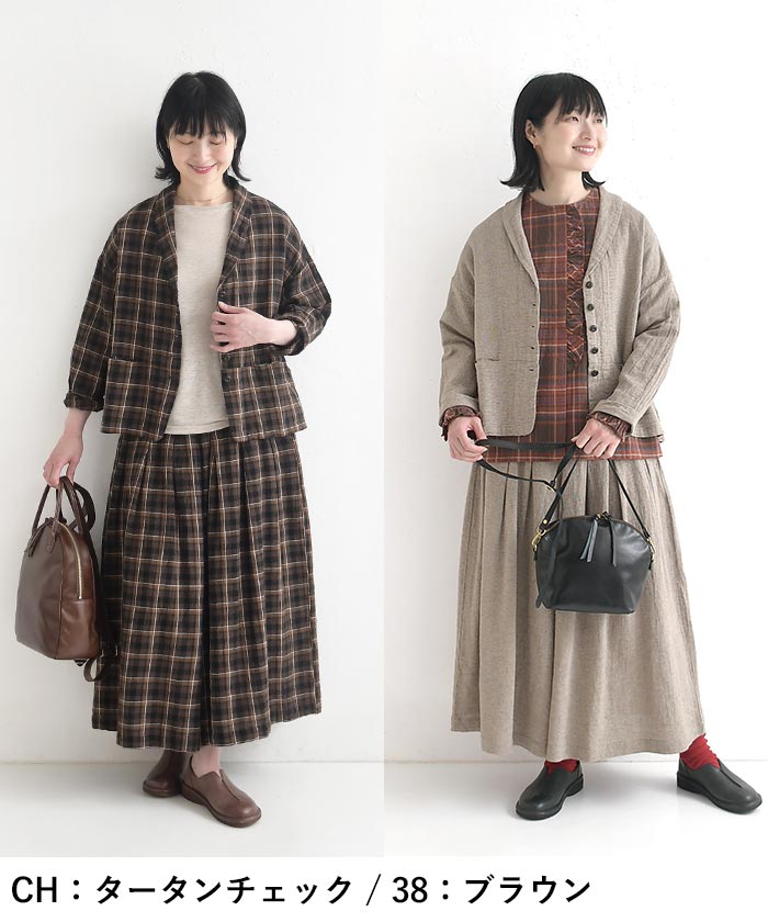 早割10％OFFクーポン ジャケット 綿麻パナマクロス earth_eco_loco 秋 30代 40代 50代 26AW0821, | earth_eco_loco | 05